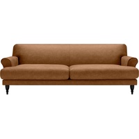 Lovi Sofa Ginger, 3-Sitzer, Füße Buche schwarz, Sitzunterfederung mit Dynaflex Polsterunterlage, Hightech-Gewebe mit hoher Dimensionsstabilität