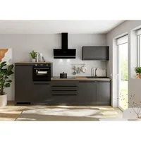 BASIC by Balculina Küchenzeile Jazz 320 cm schwarz