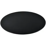neu.haus [neu.haus] Glasplatte 'Glasgow' Ø50cm Rund Schwarz Glasscheibe Tischplatte ESG Glas Kaminplatte Kaminglas DIY Tisch