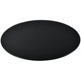 neu.haus [neu.haus] Glasplatte 'Glasgow' Ø50cm Rund Schwarz Glasscheibe Tischplatte ESG Glas Kaminplatte Kaminglas DIY Tisch