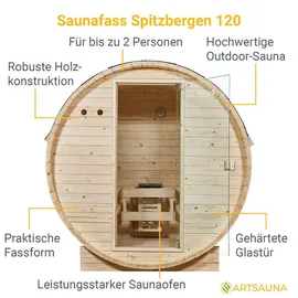 Artsauna Spitzbergen 120 inkl. 3,6 kW Ofen