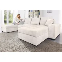 Wohnlandschaft COLLECTION AB "XL-Josy U-Form, Breite 313 cm, Cord-/Mix", beige (cream), B:313cm H:84cm T:161cm, 100% Polyester, Sofas, inkl. Bettfunktion, Bettkasten, mit 4 gleich großen Rückenkissen, Topseller