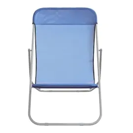 vidaXL Strandstühle 83 x 57,5 x 81 cm blau 2er Set
