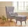 OTTO home Ohrensessel Salla Fellimitat 78 x 118 x 94 cm Schwarz mit Hocker