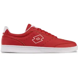 Sneaker, - in schlanker Retro Silhouette, Gr. 46, RED-WHITE, , 26969151-46