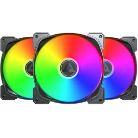 Montech HP140 ARGB PWM 140x140x25, schwarz, 3er Pack 140 mm Weiß 3 in 1)