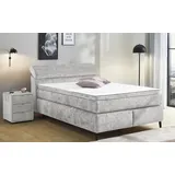 Jockenhöfer Gruppe Boxspringbett »Diva, inkl. 7-Zonen-TTFK-Matratze« Kopfteil höhenverstellbar, KS-Topper