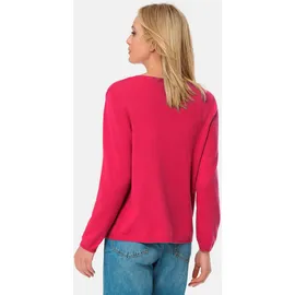 GOLDNER Kaschmirstrickjacke mit V-Ausschnitt Pink 24