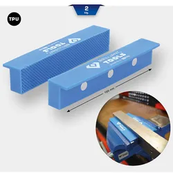 Brilliant Tools Schraubstock-Schonbacken mit Struktur, 2-tlg, Kunststoff - BT156941