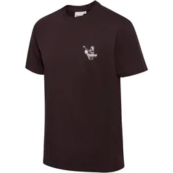 hummel hmlLOOSE Lesson T-Shirt 8051 - chocolate plum M