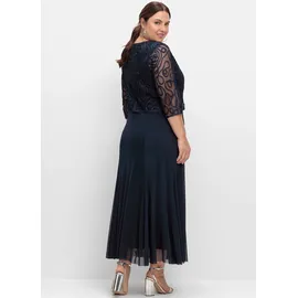 sheego Etuikleid Abendkleid Blau 58