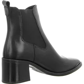 TAMARIS Damen Chelsea mit Blockabsatz Leder, schwarz, 37 EU