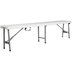 BRIMO Klappbank – 180cm Weiß