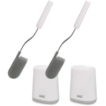 Joseph Joseph WC-Bürste Flex Lite Weiß/Grau 2er Set