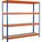 Schulte Lagertechnik Weitspannregal Holz/Spanplatte 245 x 244 x 93 cm blau