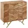 KADIMA DESIGN Sideboard 90x40x86 cm Beige Holz/Massivholz