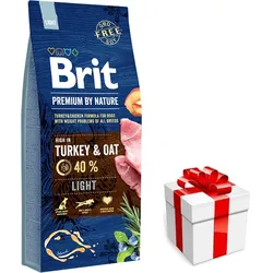 Brit Premium By Nature Light 15kg + Überraschung für den Hund