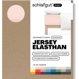 SCHLAFGUT Easy Jersey Elasthan Boxspring 140 x 200 - 160 x 220 cm red light
