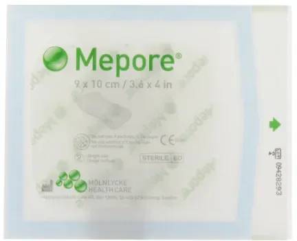 Mepilex Mepore Wundschnellverband Steril Selbstklebend 10x9cm Stück 1