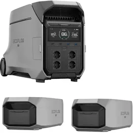 ECOFLOW DELTA PRO 0% MwSt §12 III UstG 3 Powerstation mit 2 x DELTA PRO 3 Smart ...