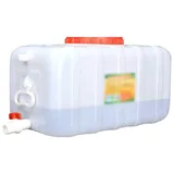 Wassertank 60L 80L 120L 150L Wasserkanister Wasserbehälter Kanister Wassertank Mit Festmontiertem Ablasshahn Auto Tragbar Trinkwasser Wasserbehälter Für Camping Ausflug, Camping, Urlaub BBQ(Size:45L)