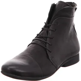THINK! Damen Guad chromfrei gegerbte Leder gefütterte Stiefelette schwarz 42,5
