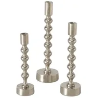 Boltze 3er-Set: Kerzenleuchter "Klisko" in Silber
