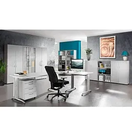 Hammerbacher B-Serie Aktenschrank 80 x 35 x 188 cm lichtgrau