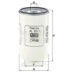 Mann-filter Kraftstofffilter [Hersteller-Nr. PL271/1]