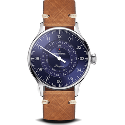 Meistersinger Klassik Plus Pangaea Day Date PDD908 - Sonnenschliff blau,braun - 40mm