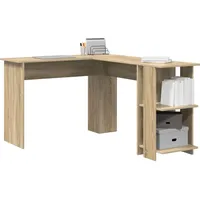 VidaXL Sonoma Eichen Eckschreibtisch Sonoma Eiche Spanplatte Mittel