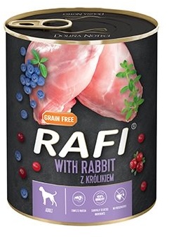 RAFI Futter mit Kaninchen, Heidelbeeren und Preiselbeeren 800g