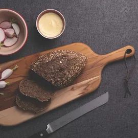 Tramontina PROVENCE Servier-/Schneidebrett aus Teakholz, FSC-zertifiziert, 48 x 18,5 x 1,8 cm,