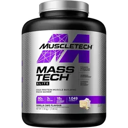 Mass-Tech Elite 3.18kg MuscleTech Gainer EINHEITSFARBE 3.18 kg