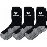 Erima Unisex 3er Pack Sportsocken, Schwarz, 47 EU
