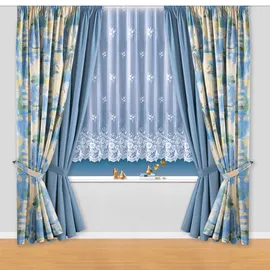 WECKBRODT Gardine WECKBRODT "Verona" Gr. 1, weiß, B:300cm H:100cm, Jacquard, Polyester, Gardinen, Gardine, Jacquard, strukturiert, Allover,floral,halbtransparent,Bordüre,, Store