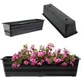 Kadax Blumenkasten 60 x 17 x 14 cm Anthrazit
