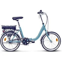 Le Balade.elektrisches Faltrad.1 Gang.blau hellblau 42 CM