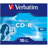 Verbatim CD-R 80 / 700MB Audio Color Live it Jewel Case