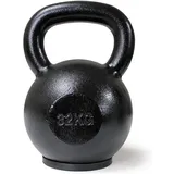 Core-Power Gusseisen Kettlebell 32kg/Gusseisen Kugelhantel 4-32kg hochwertigste Eisenerz Pro Qualität für Gym, Fitness und Crossfit Gummi Stellfläche für Bodenschutz