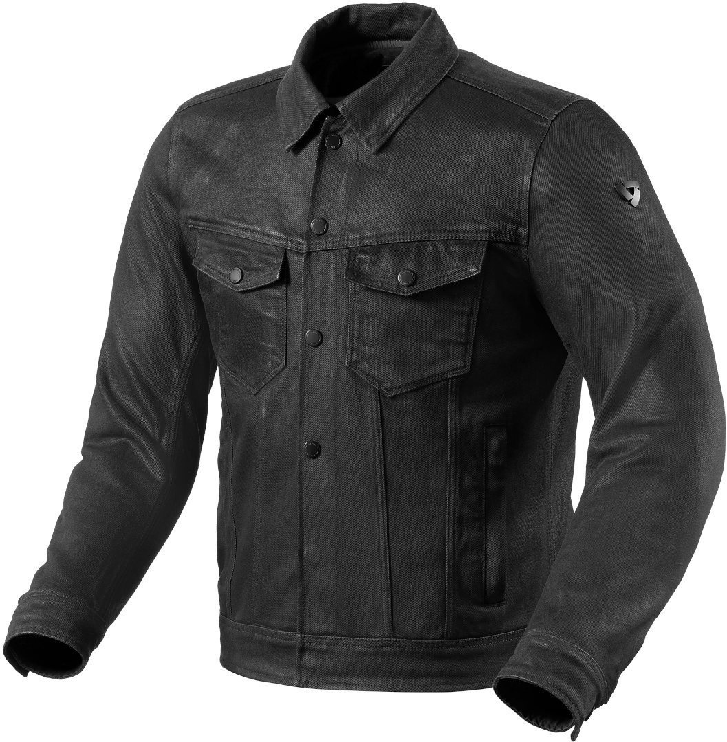 Revit Trucker Motorfiets textiel jas, zwart, 3XL