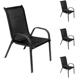 INDA-EXCLUSIV Stapelsessel 4er Set 4 x 4 x 4 cm schwarz