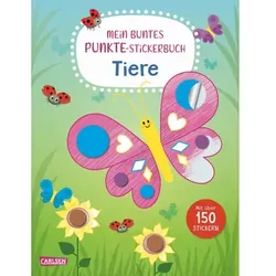 Carlsen Mein buntes Punkte-Stickerbuch: Tiere