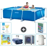 Rechteckiger Frame Pool - 220x150x60 Cm - 7-teilig  S157