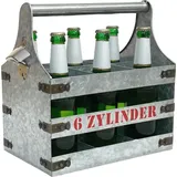 Bierträger Metall Mit Öffner Flaschenträger 6 Zylinder V6 96402 Flaschenträger Flaschenöffner Flaschenkorb Männerhandtasche Männergeschenke - Dandibo