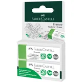 Faber-Castell 187251 Radierer Erasure PVC-frei, Dust-free grün, 6.3x1.1x2.2 cm
