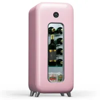Klarstein Shirley 15 Uno Weinkühlschrank 15 Flaschen 5 - 20 °C Touch Retro
