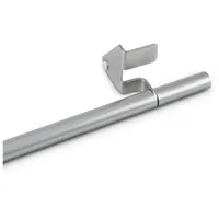 BestLivings Klemmstange 30-40 cm, ausdrehbar/ausziehbar (Ø8/10mm) Montage ohne Schrauben, Bohren, Kleben - Metall - Gardinenstange in Edelstahl-Optik zum klemmen (Fit)