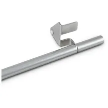 BestLivings Klemmstange 30-40 cm, ausdrehbar/ausziehbar (Ø8/10mm) Montage ohne Schrauben, Bohren, Kleben - Metall - Gardinenstange in Edelstahl-Optik zum klemmen (Fit)