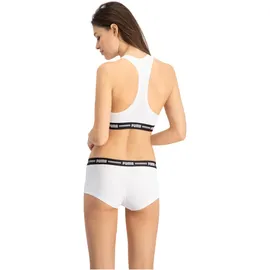 Puma Panty mit Stretch-Anteil im 2er-Pack Logo-Bund, für Damen